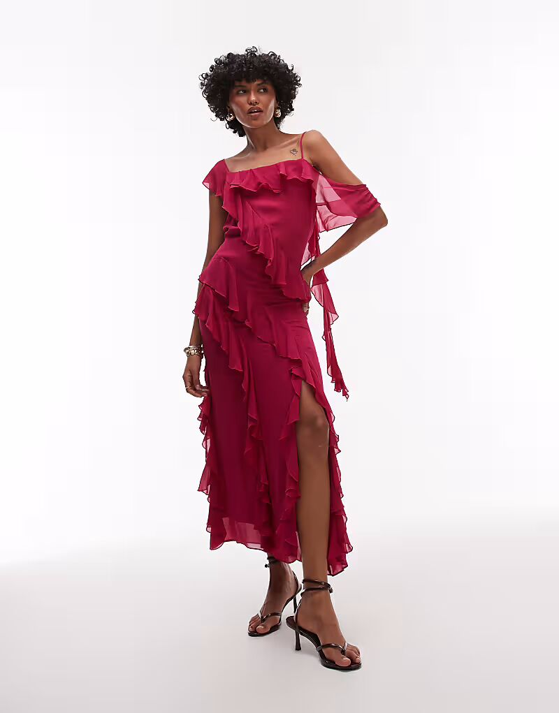 & Other Stories длинное платье-комбинация с многоуровневыми оборками и завязками на спине розового цвета
& Other Stories длинное платье-комбинация с многоуровневыми оборками и завязками на спине розового цвета