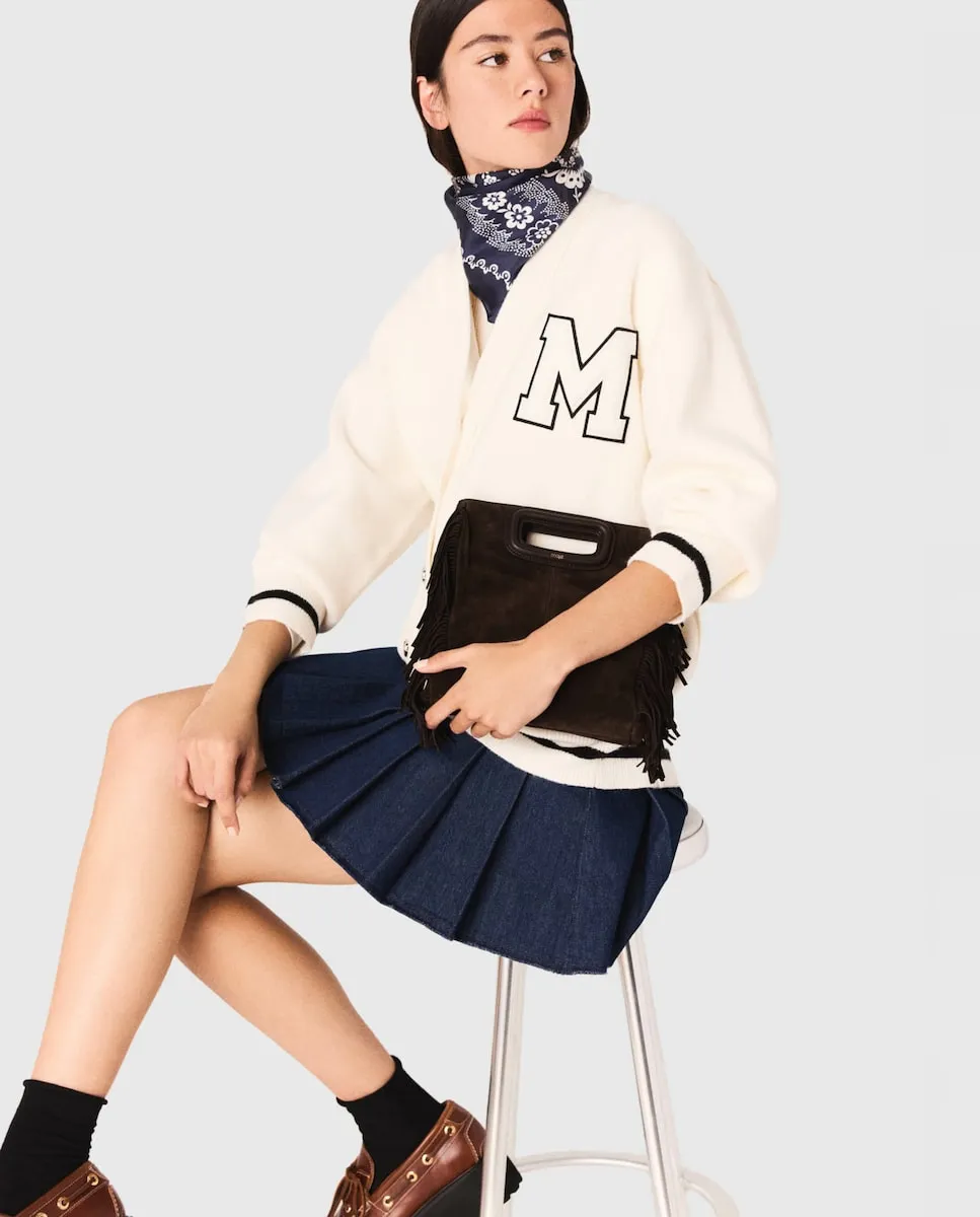 Женский длинный кардиган с вышивкой Maje, белый/черный
Женский длинный кардиган с вышивкой Maje, белый/черный