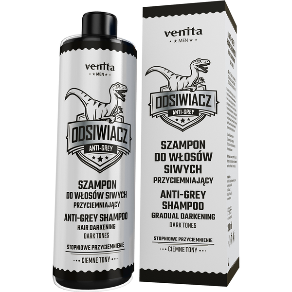 Шампунь для седеющих волос темных тонов, 200 мл Venita Men 
Шампунь для седеющих волос темных тонов, 200 мл Venita Men