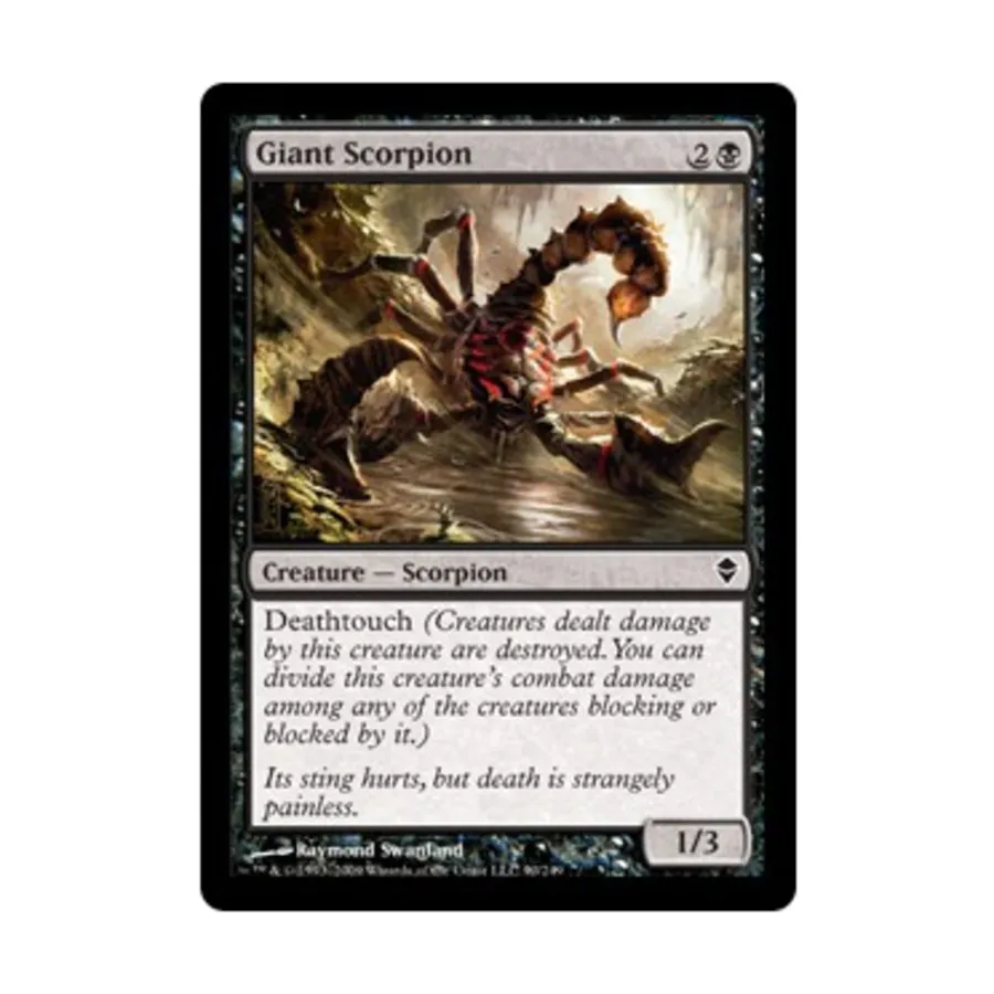 CCG Гигантский скорпион (С) (фольга), MTG - Zendikar
CCG Гигантский скорпион (С) (фольга), MTG - Zendikar