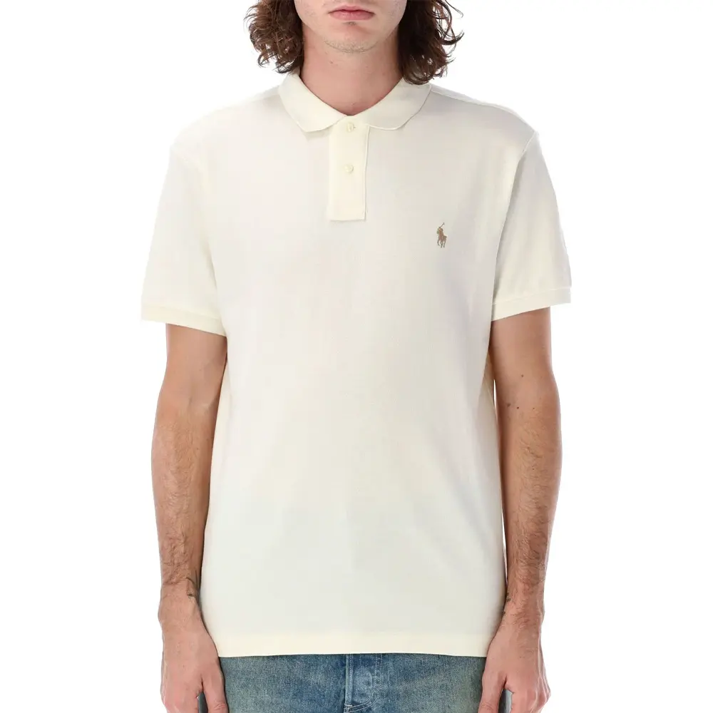 Прямая поло с вышитым логотипом Polo Ralph Lauren, белый
Прямая поло с вышитым логотипом Polo Ralph Lauren, белый