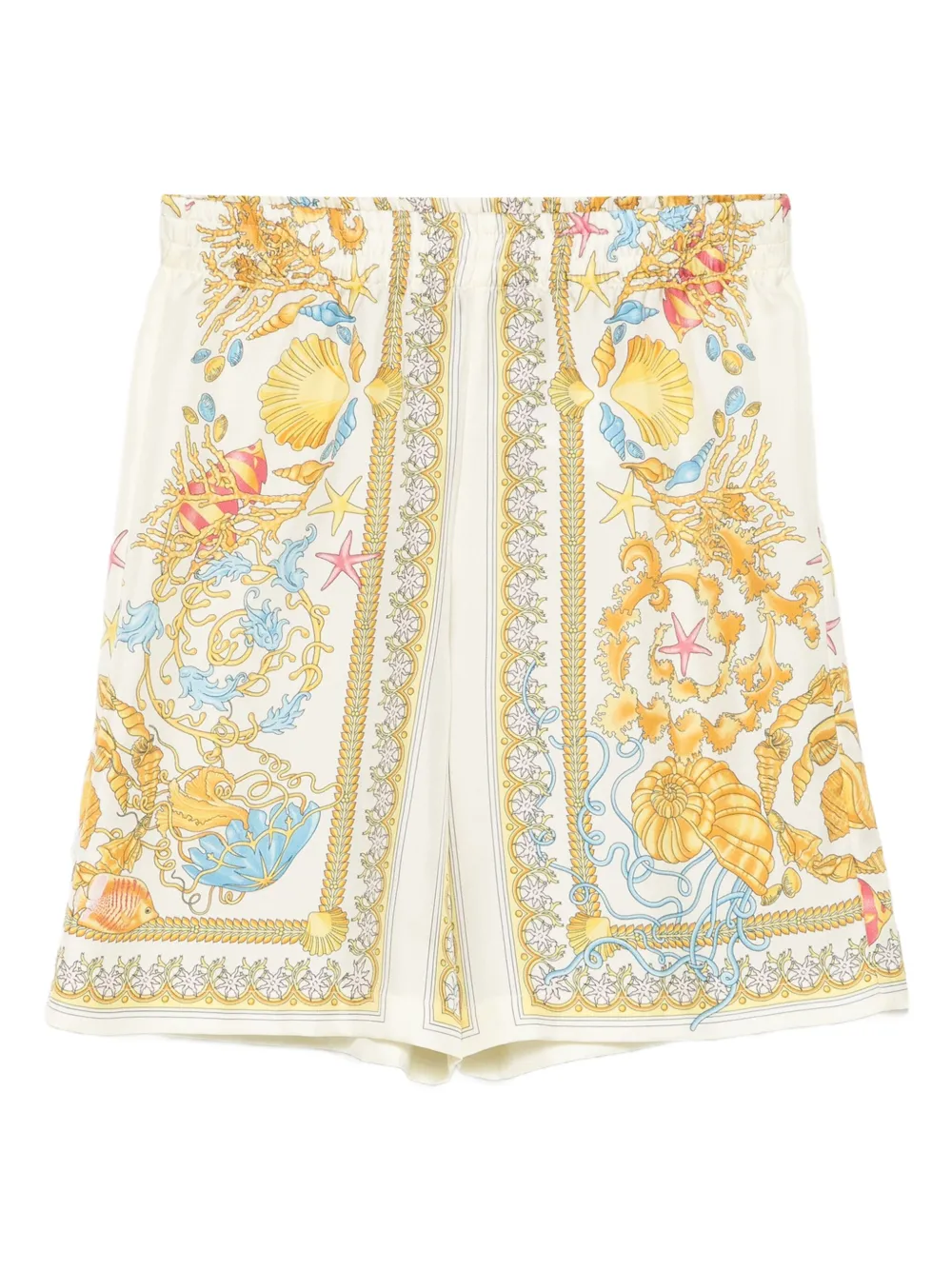 Шелковые шорты с принтом Underwater Barocco Versace Kids, желтый
Шелковые шорты с принтом Underwater Barocco Versace Kids, желтый