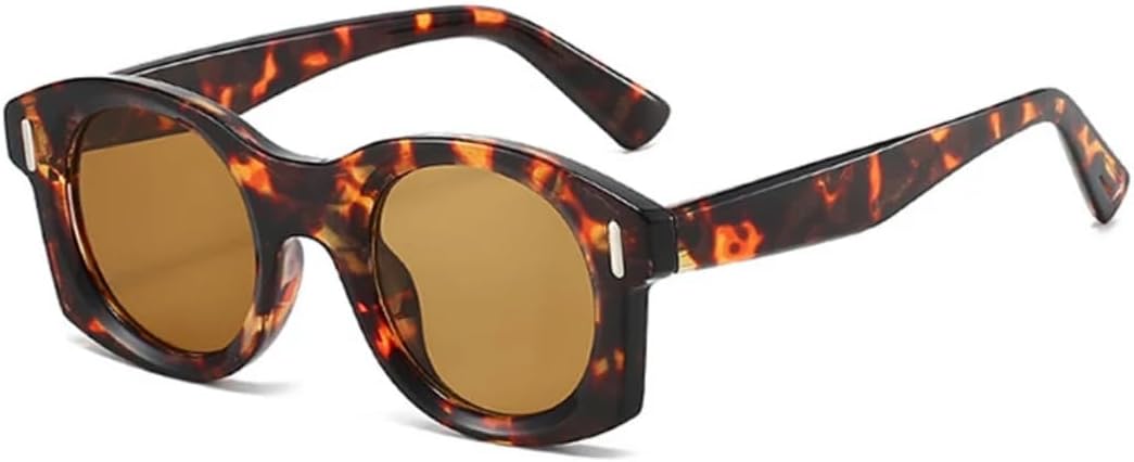 Солнцезащитные очки для мужчин и женщин - защита UV400 - круглая оправа, градиентные линзы, заклепки, стиль панк, для занятий спортом на открытом воздухе и вождения DSVIGF, Leopard Tea
Солнцезащитные очки для мужчин и женщин - защита UV400 - круглая оправа, градиентные линзы, заклепки, стиль панк, для занятий спортом на открытом воздухе и вождения DSVIGF, Leopard Tea