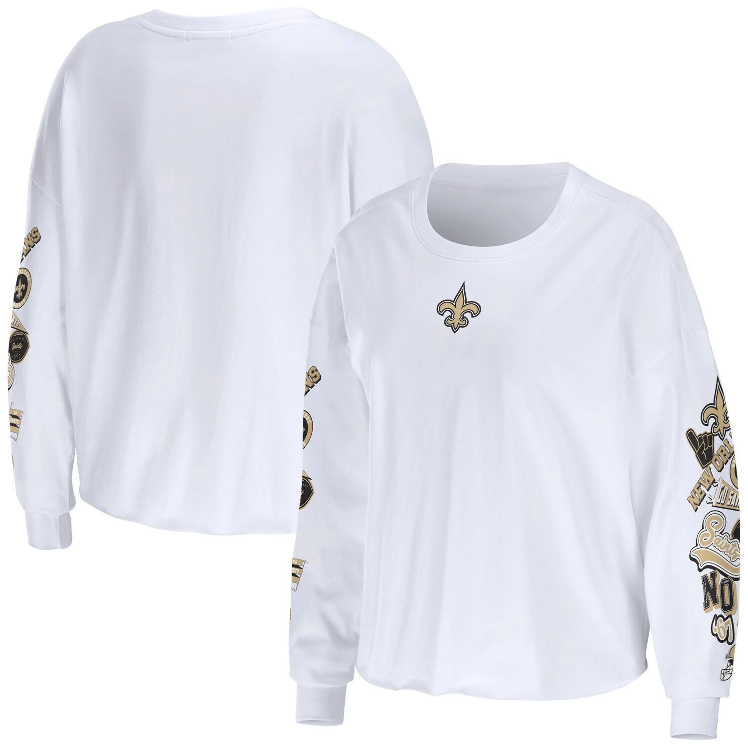 Женская укороченная футболка с длинными рукавами Erin Andrews New Orleans Saints Celebration Erin Andrews
Женская укороченная футболка с длинными рукавами Erin Andrews New Orleans Saints Celebration Erin Andrews