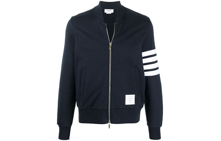 Толстовка с высоким воротником на молнии THOM BROWNE, синяя
Толстовка с высоким воротником на молнии THOM BROWNE, синяя