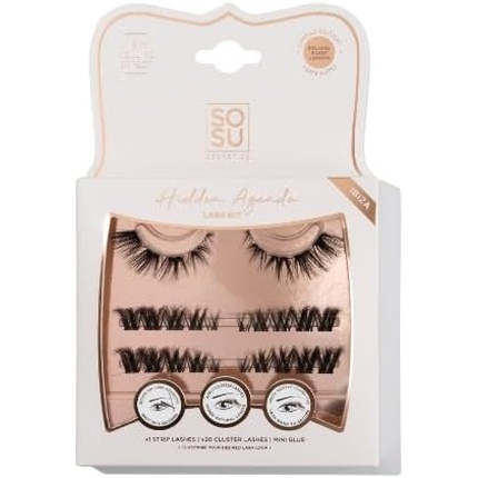 Набор накладных ресниц Sosu Hidden Agenda в стиле Ибицы, настраиваемые накладные ресницы Sosu Cosmetics
Набор накладных ресниц Sosu Hidden Agenda в стиле Ибицы, настраиваемые накладные ресницы Sosu Cosmetics