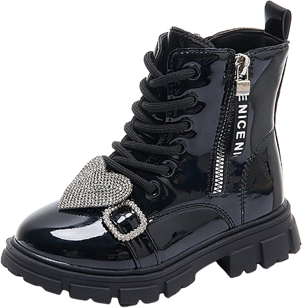 Детские ботинки IWIHMIV для девочек, короткие с боковой молнией, повседневные, с шнуровкой, противоскользящие, для верховой езды, Black
Детские ботинки IWIHMIV для девочек, короткие с боковой молнией, повседневные, с шнуровкой, противоскользящие, для верховой езды, Black