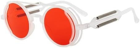 Солнцезащитные очки в стиле стимпанк для мужчин и женщин, круглая металлическая оправа, панк, двойные пружинные дужки, классические очки с защитой от УФ-излучения UV400 MTZJH, White Red
Солнцезащитные очки в стиле стимпанк для мужчин и женщин, круглая металлическая оправа, панк, двойные пружинные дужки, классические очки с защитой от УФ-излучения UV400 MTZJH, White Red