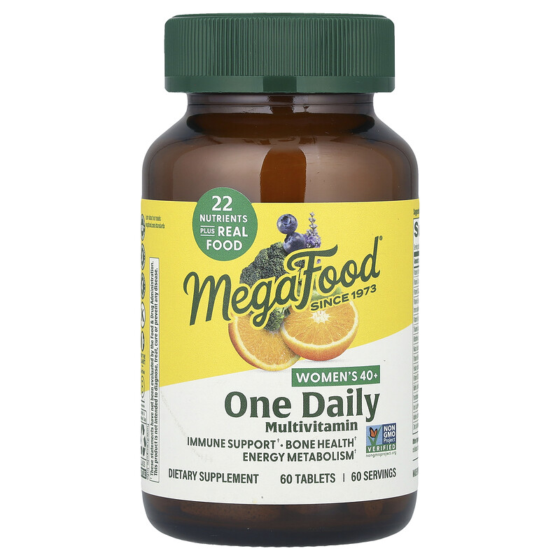 MegaFood, Мультивитамины для женщин старше 40 лет, 60 таблеток
MegaFood, Мультивитамины для женщин старше 40 лет, 60 таблеток