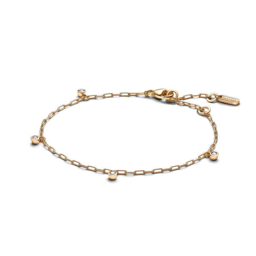 Браслет Pandora Era Bezel Lab-Grown Diamond Dangle Paperclip Chain Bracelet, золото
Браслет Pandora Era Bezel Lab-Grown Diamond Dangle Paperclip Chain Bracelet, золото