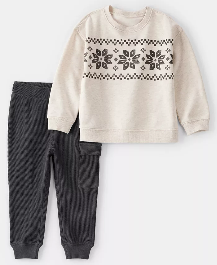 Мальчики Toddler 2T-5T футболка с длинным рукавом Fair Isle и штаны, комплект из 2 предметов Carter'S, слоновая кость/кремовый
Мальчики Toddler 2T-5T футболка с длинным рукавом Fair Isle и штаны, комплект из 2 предметов Carter'S, слоновая кость/кремовый