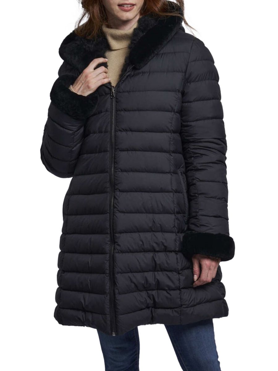 Пальто с капюшоном из овчины и пуха Blue Duck, черный
Пальто с капюшоном из овчины и пуха Blue Duck, черный
