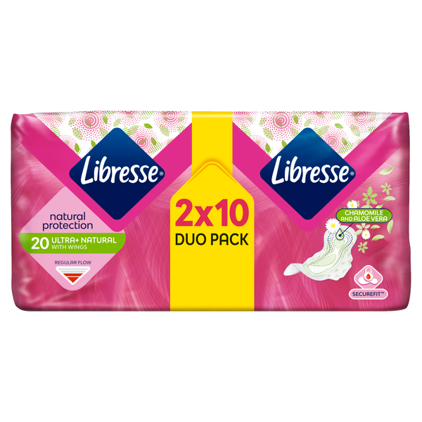 Гигиенические прокладки, 2х10 шт./1 упаковка. Libresse Ultra wing normal aloe vera & chamomile
Гигиенические прокладки, 2х10 шт./1 упаковка. Libresse Ultra wing normal aloe vera & chamomile