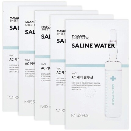 MISSHA Mascure AC Care Solution Тканевая маска с соленой водой для чувствительной кожи 1 шт.
MISSHA Mascure AC Care Solution Тканевая маска с соленой водой для чувствительной кожи 1 шт.