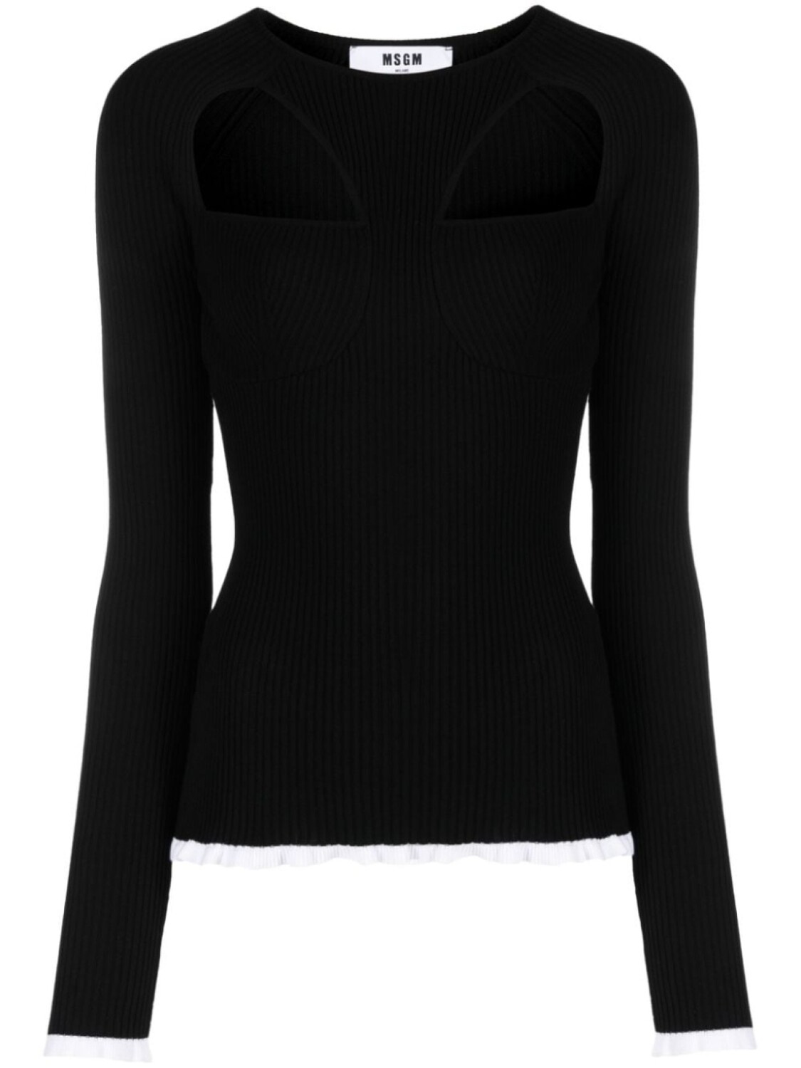 MSGM джемпер с логотипом и вырезами, черный
MSGM джемпер с логотипом и вырезами, черный