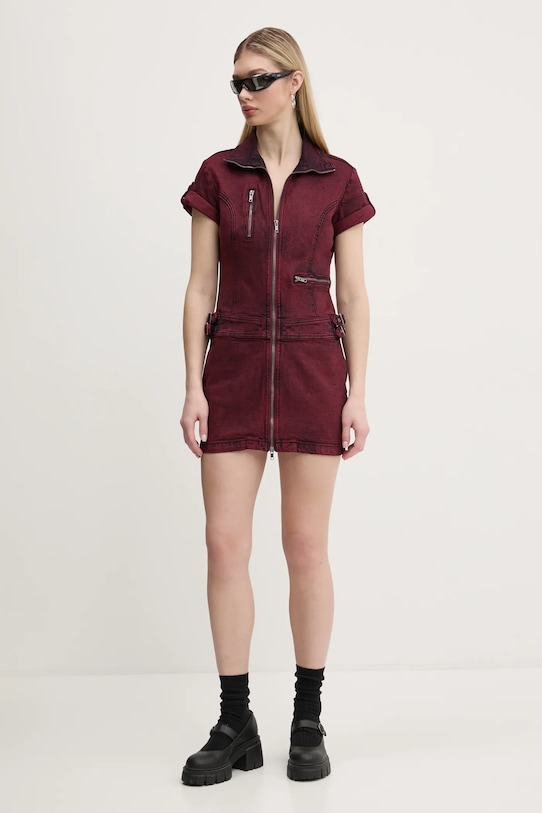 Джинсовое платье Guess Originals, бордовый 
Джинсовое платье Guess Originals, бордовый