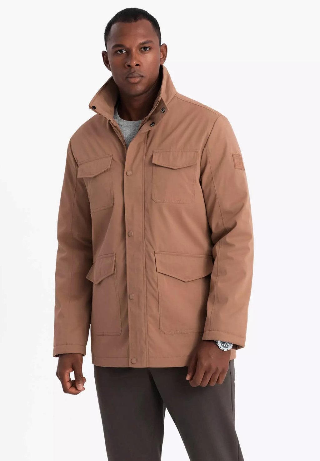 Легкая куртка WITH HIGH COLLAR Ombre, коричневый
Легкая куртка WITH HIGH COLLAR Ombre, коричневый