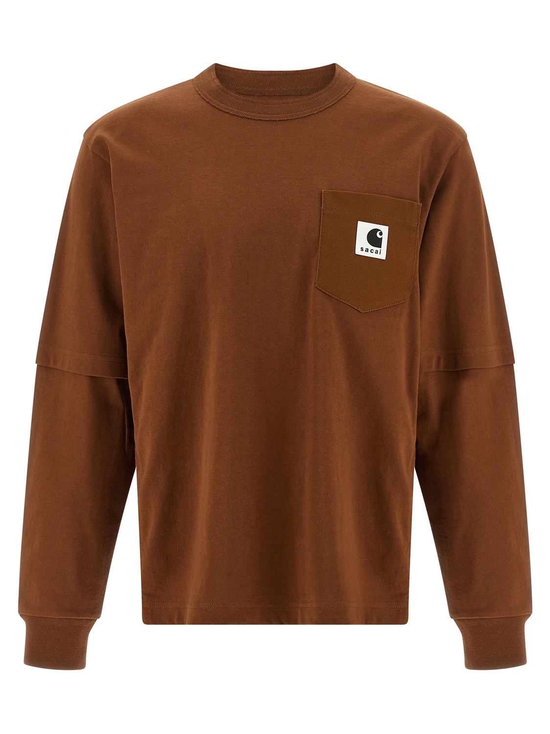 Капсульная коллекция футболок Sacai x Carhartt Wip, коричневый
Капсульная коллекция футболок Sacai x Carhartt Wip, коричневый