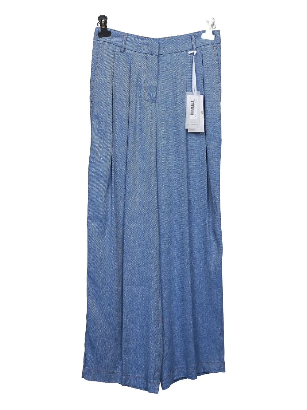 Льняные брюки со складками kaos, синий
Льняные брюки со складками kaos, синий