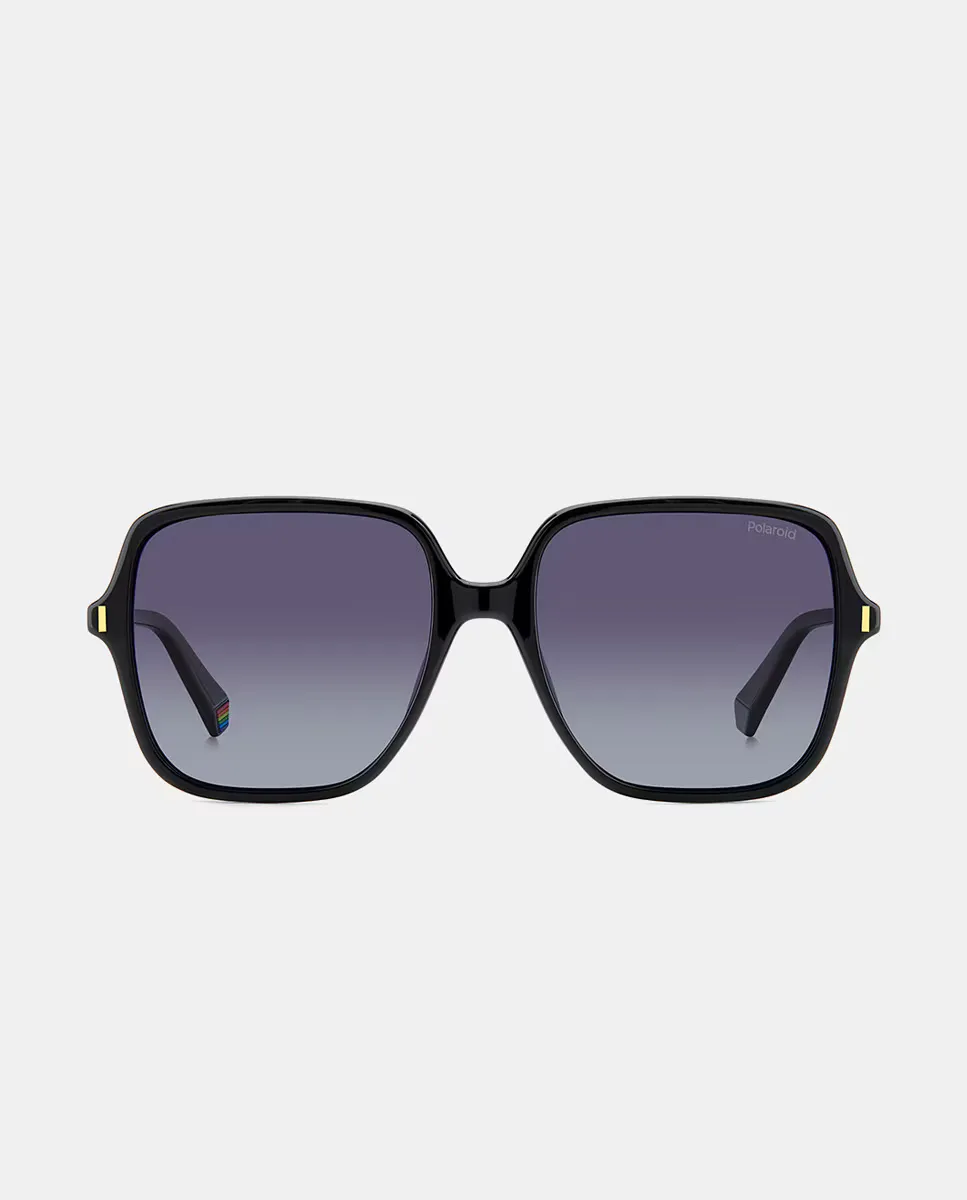 Квадратные солнцезащитные очки с инжекцией Polaroid, чёрный 
Квадратные солнцезащитные очки с инжекцией Polaroid, чёрный
