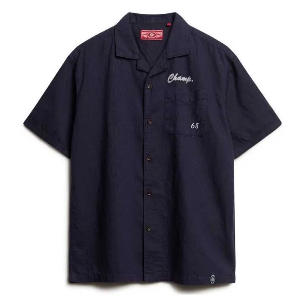 Рубашка с коротким рукавом Superdry Merchant Resort, синий
Рубашка с коротким рукавом Superdry Merchant Resort, синий