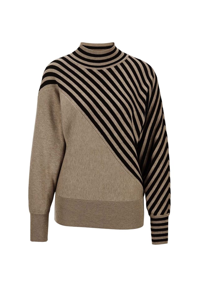 Свитер с воротником-стойкой в контрастном стиле Madeleine, мультиколор
Свитер с воротником-стойкой в контрастном стиле Madeleine, мультиколор