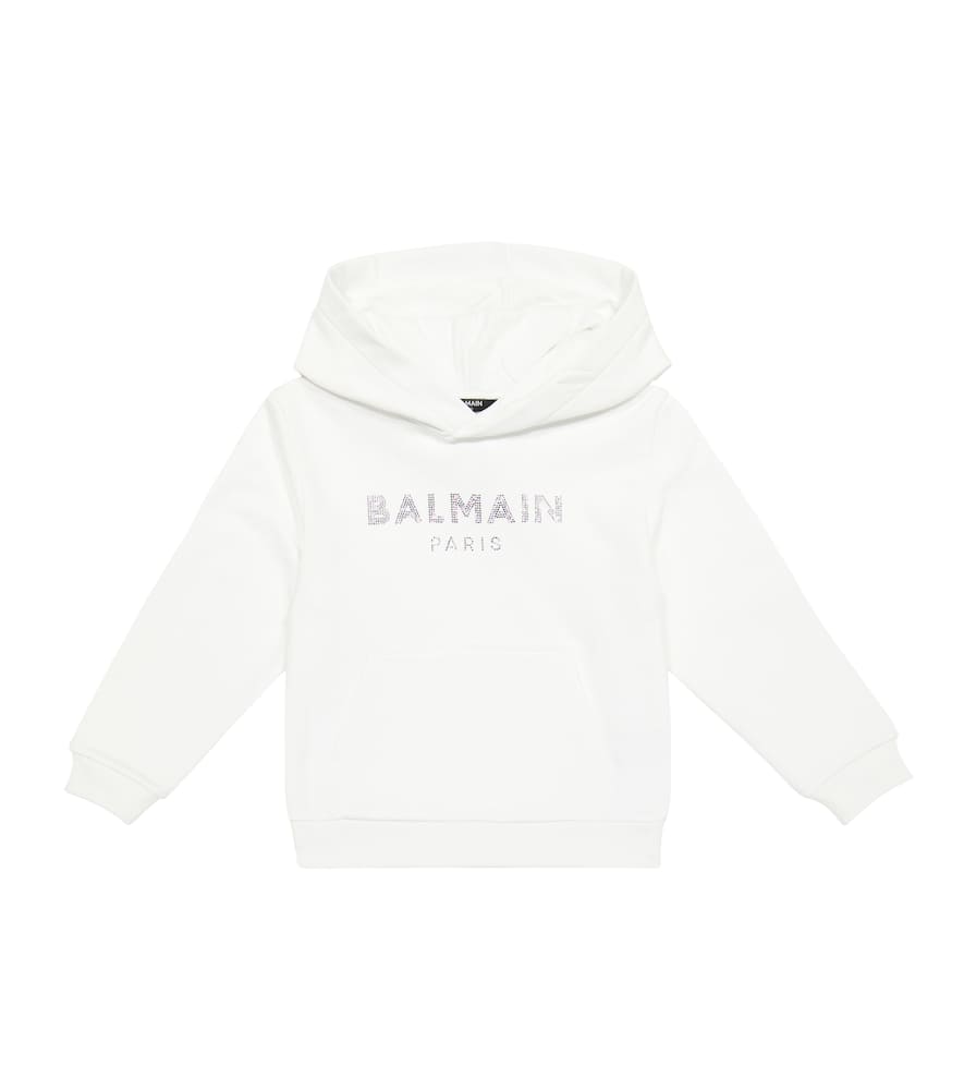 Хлопковый худи с логотипом Balmain Kids, 100-Bianco
Хлопковый худи с логотипом Balmain Kids, 100-Bianco