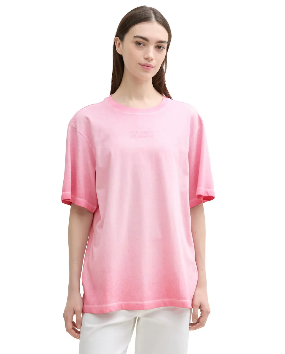 Женская футболка оверсайз с короткими рукавами Tom Tailor, цвет Rosa
Женская футболка оверсайз с короткими рукавами Tom Tailor, цвет Rosa