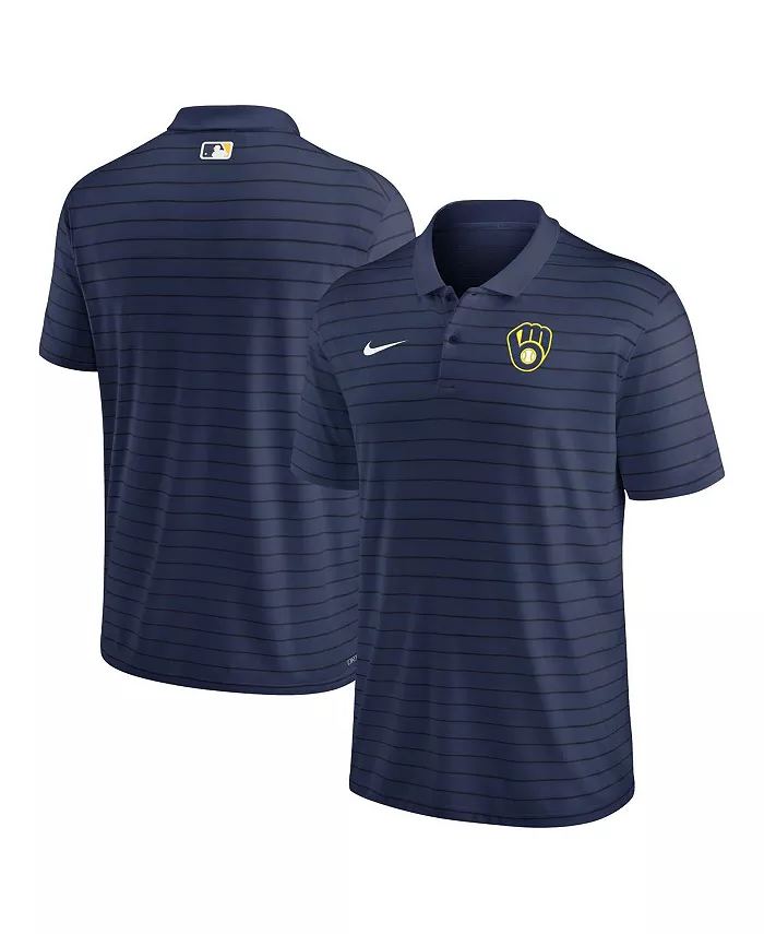 Мужская синяя поло Milwaukee Brewers Authentic Collection Victory Striped Performance Nike
Мужская синяя поло Milwaukee Brewers Authentic Collection Victory Striped Performance Nike
