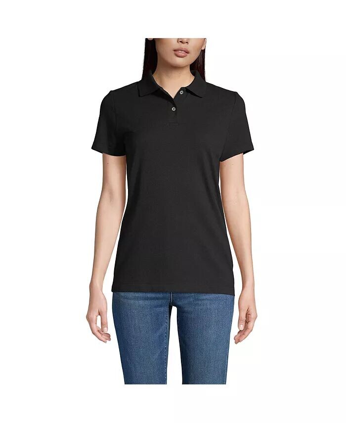 Женская школьная форма, базовая сетчатая рубашка-поло с короткими рукавами Lands' End, черный
Женская школьная форма, базовая сетчатая рубашка-поло с короткими рукавами Lands' End, черный