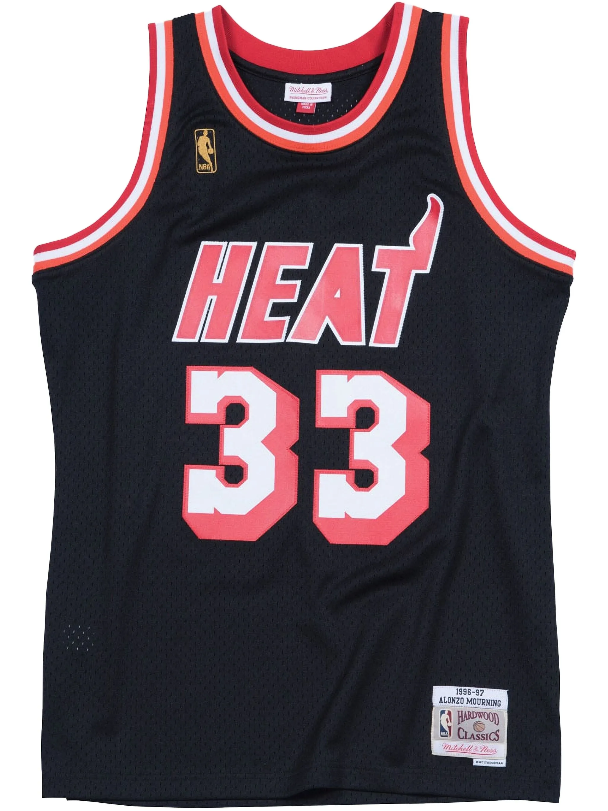 Топ 1996/97 Alonzo Mourning Miami Heat Swingman Mitchell & Ness, черный
Топ 1996/97 Alonzo Mourning Miami Heat Swingman Mitchell & Ness, черный