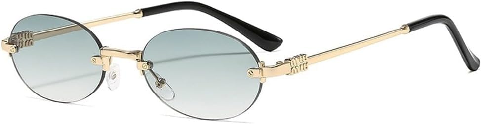 Солнцезащитные очки без оправы овальной формы, стильные, для летнего использования, с защитой от солнца, модные солнцезащитные очки высокого класса UV400 UJNHGQ, Gold Green
Солнцезащитные очки без оправы овальной формы, стильные, для летнего использования, с защитой от солнца, модные солнцезащитные очки высокого класса UV400 UJNHGQ, Gold Green