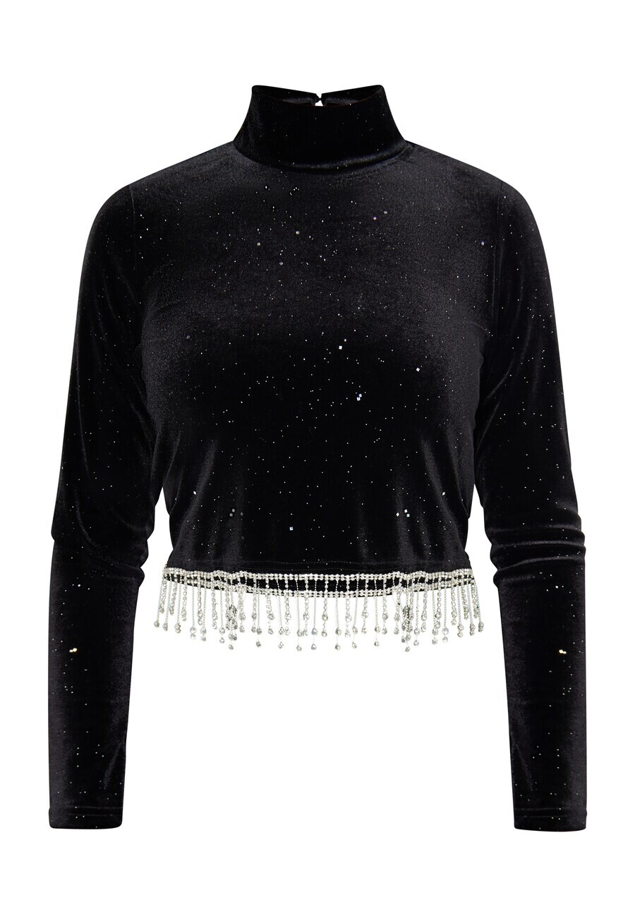 Лонгслив Faina, черный 
Лонгслив Faina, черный