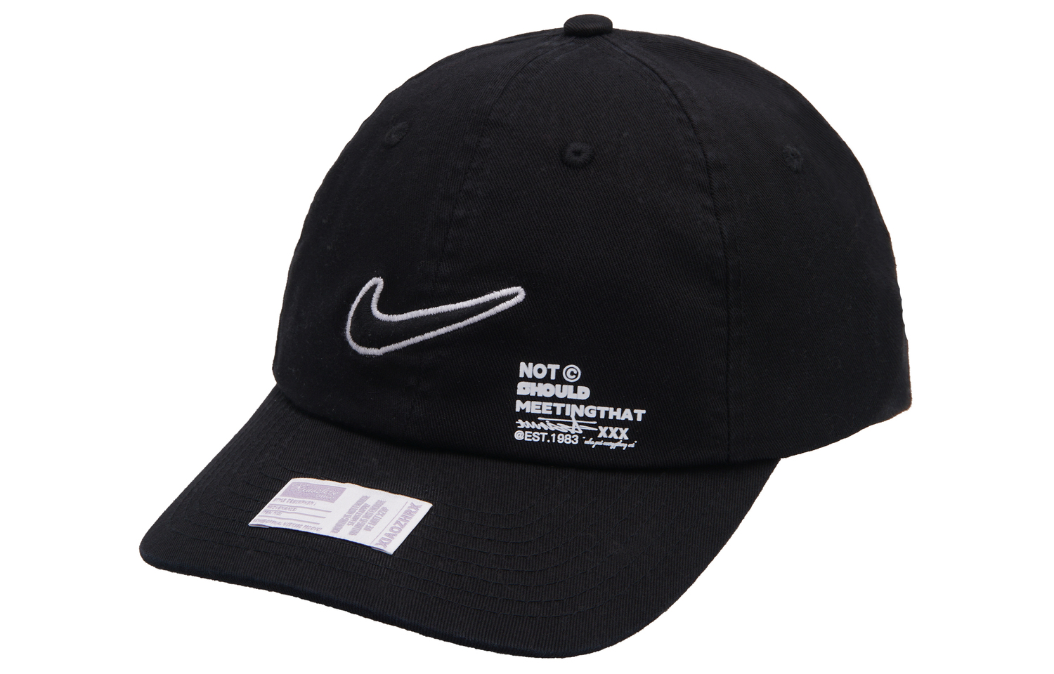 Бейсболка из полиэстера унисекс Nike, черный
Бейсболка из полиэстера унисекс Nike, черный