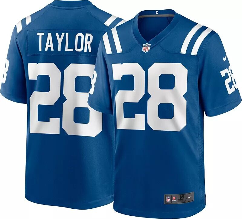 Мужская белая игровая майка Nike Indianapolis Colts Jonathan Taylor #28
Мужская белая игровая майка Nike Indianapolis Colts Jonathan Taylor #28