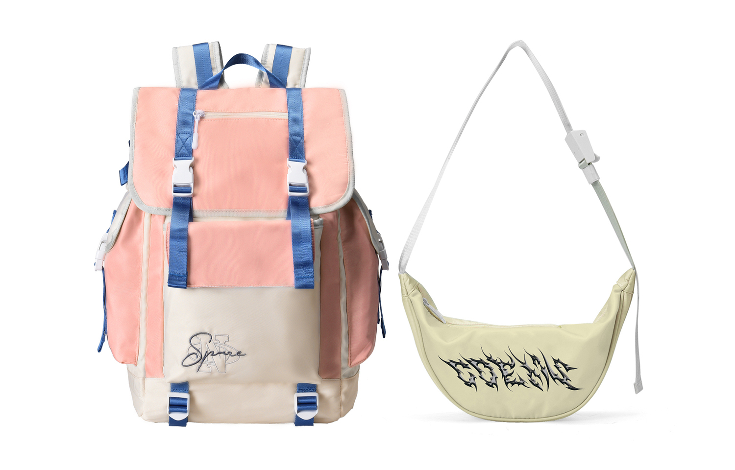 Полиэстеровая сумка-слинг, через плечо, поясная унисекс белая COEXISTENCE 
Полиэстеровая сумка-слинг, через плечо, поясная унисекс белая COEXISTENCE