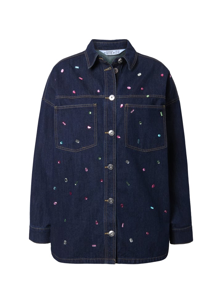 Блузка-рубашка из темно-синего денима Studio Untold
Блузка-рубашка из темно-синего денима Studio Untold