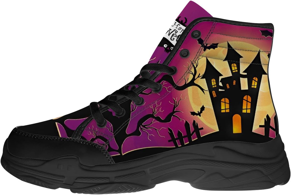 Высокие кеды на Хэллоуин для женщин и мужчин, на шнуровке, на платформе, подарки для нее и для него Generic, черный
Высокие кеды на Хэллоуин для женщин и мужчин, на шнуровке, на платформе, подарки для нее и для него Generic, черный