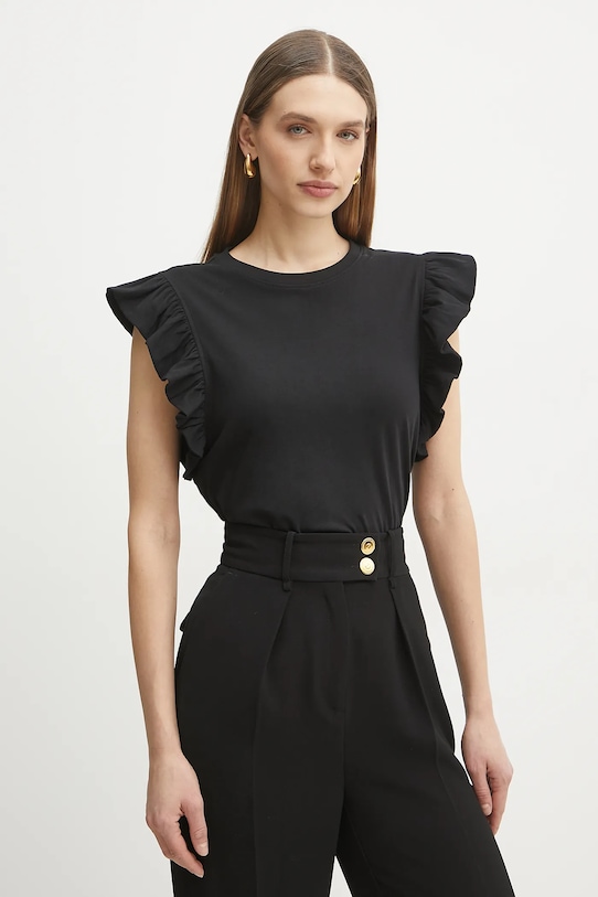 Хлопковая футболка BEYE Silvian Heach, черный
Хлопковая футболка BEYE Silvian Heach, черный