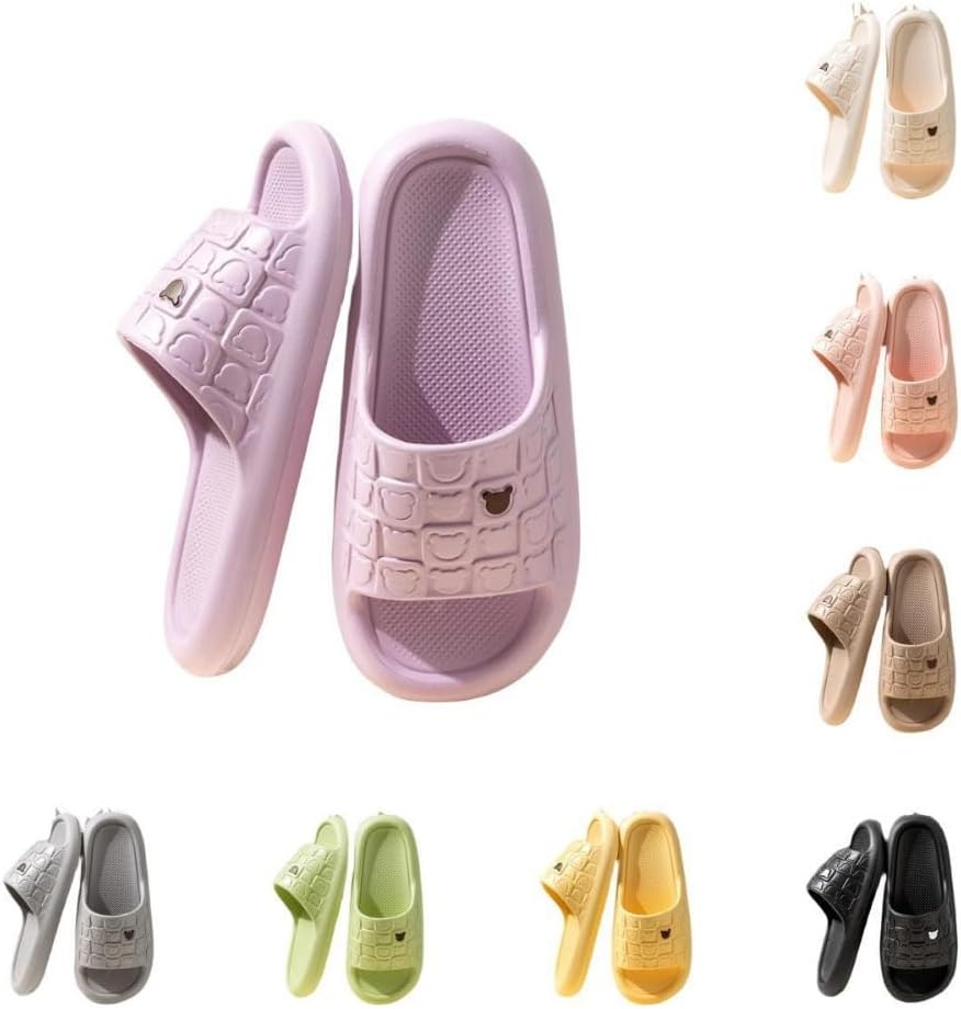 Женские тапочки ALBIVA с милым медвежонком, летние, мягкая подошва, нескользящие сандалии для дома и улицы, кавайные подарки для женщин и мужчин, фиолетовый
Женские тапочки ALBIVA с милым медвежонком, летние, мягкая подошва, нескользящие сандалии для дома и улицы, кавайные подарки для женщин и мужчин, фиолетовый