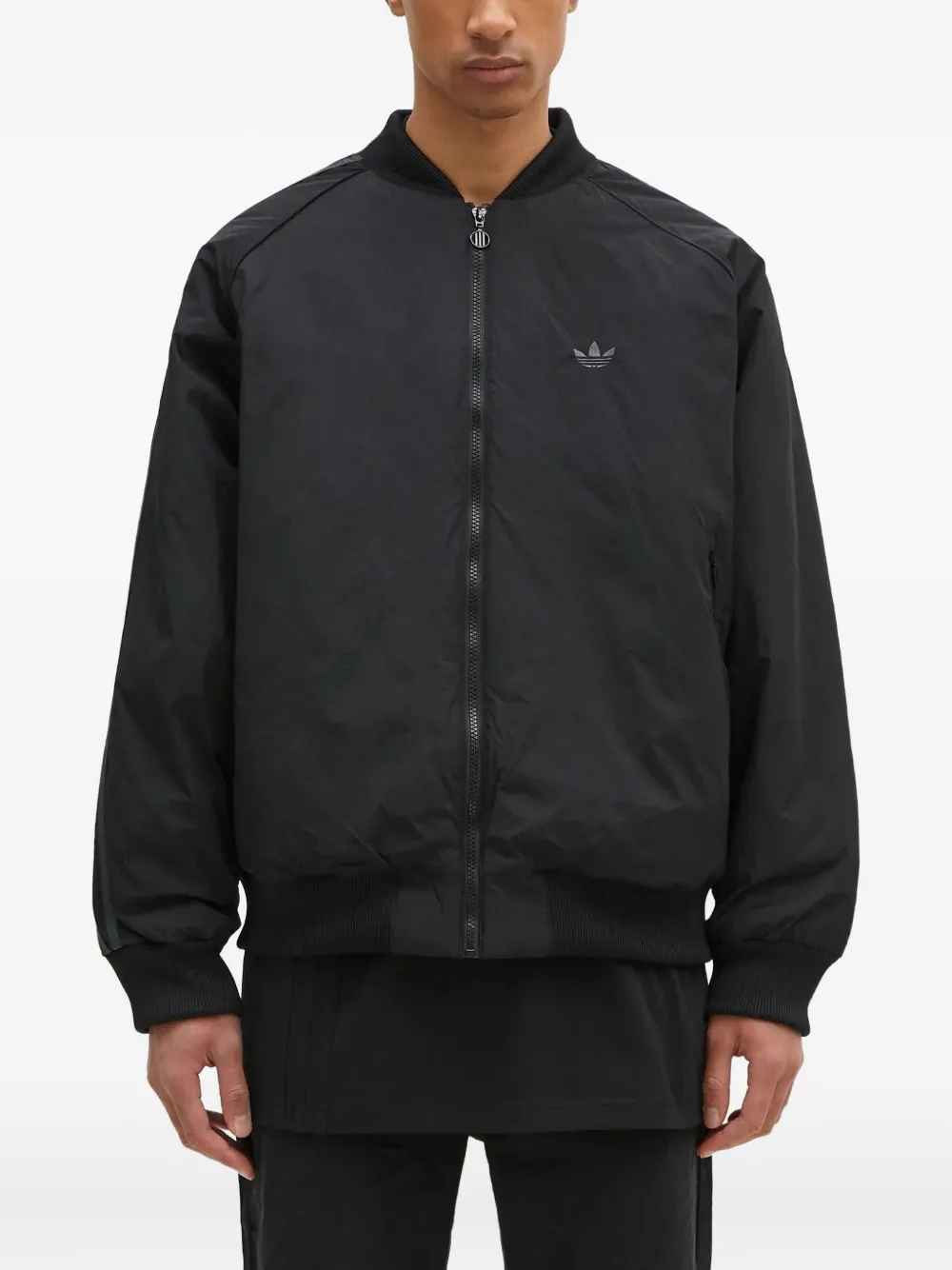 Куртка-бомбер на молнии Adidas, черный
Куртка-бомбер на молнии Adidas, черный