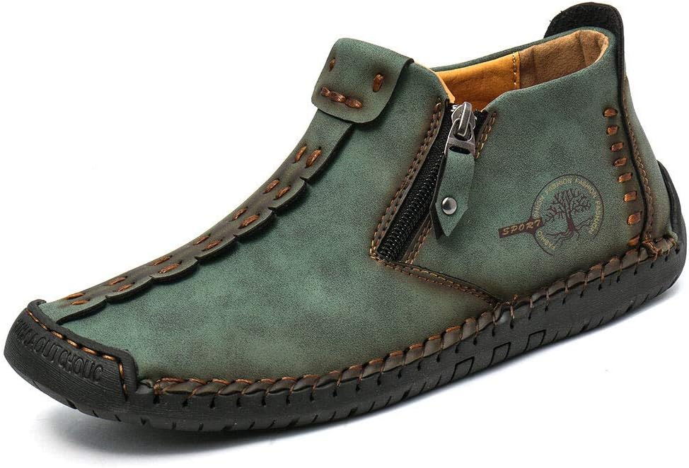 Мужские ботинки QINGCOMFACAI на щиколотку, кожаные повседневные лоферы, обувь с пристрачиванием вручную, чукка, удобная обувь для вождения и работы на улице, зеленый
Мужские ботинки QINGCOMFACAI на щиколотку, кожаные повседневные лоферы, обувь с пристрачиванием вручную, чукка, удобная обувь для вождения и работы на улице, зеленый