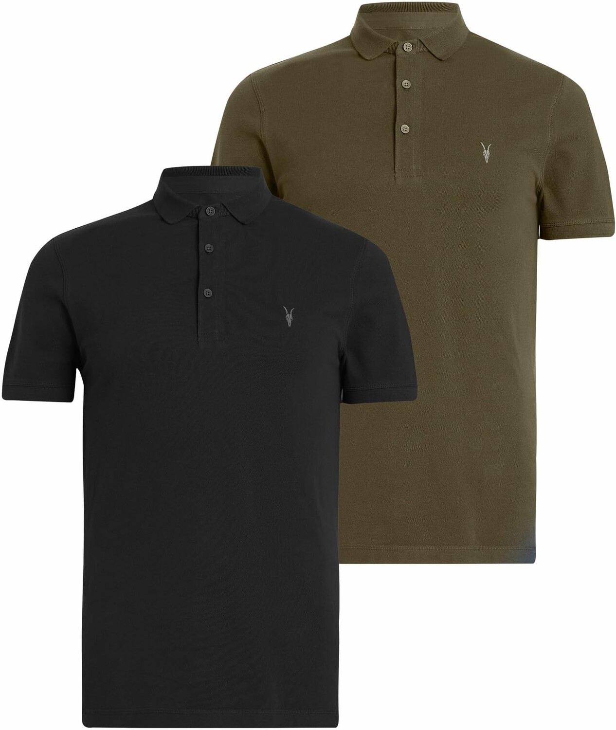 Рубашка-поло Reform Short Sleeve Polo 2-Pack AllSaints, цвет Black/Sorghum Green
Рубашка-поло Reform Short Sleeve Polo 2-Pack AllSaints, цвет Black/Sorghum Green