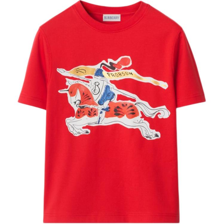 Детская футболка с круглым вырезом, средней толщины Burberry, красный
Детская футболка с круглым вырезом, средней толщины Burberry, красный