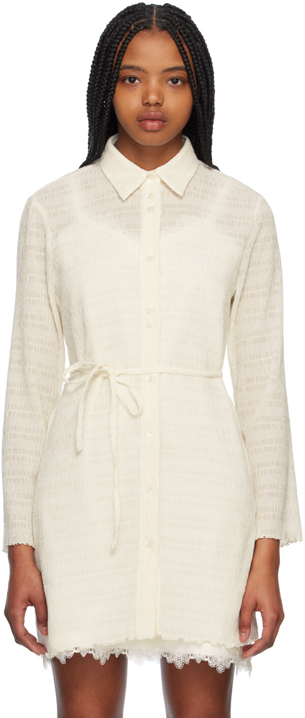 Off-White рубашка с присборами Youth
Off-White рубашка с присборами Youth