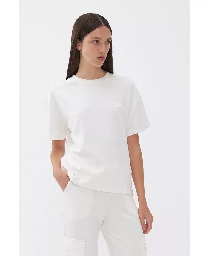 Женская базовая футболка с логотипом NOCTURNE, слоновая кость
Женская базовая футболка с логотипом NOCTURNE, слоновая кость