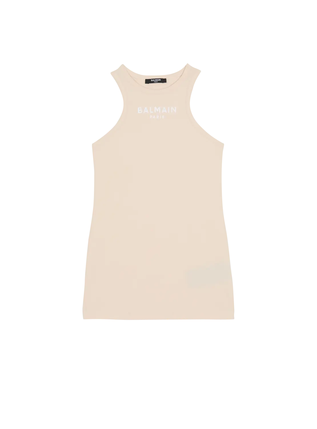 Топ без рукавов с принтом Balmain Paris, бежевый
Топ без рукавов с принтом Balmain Paris, бежевый