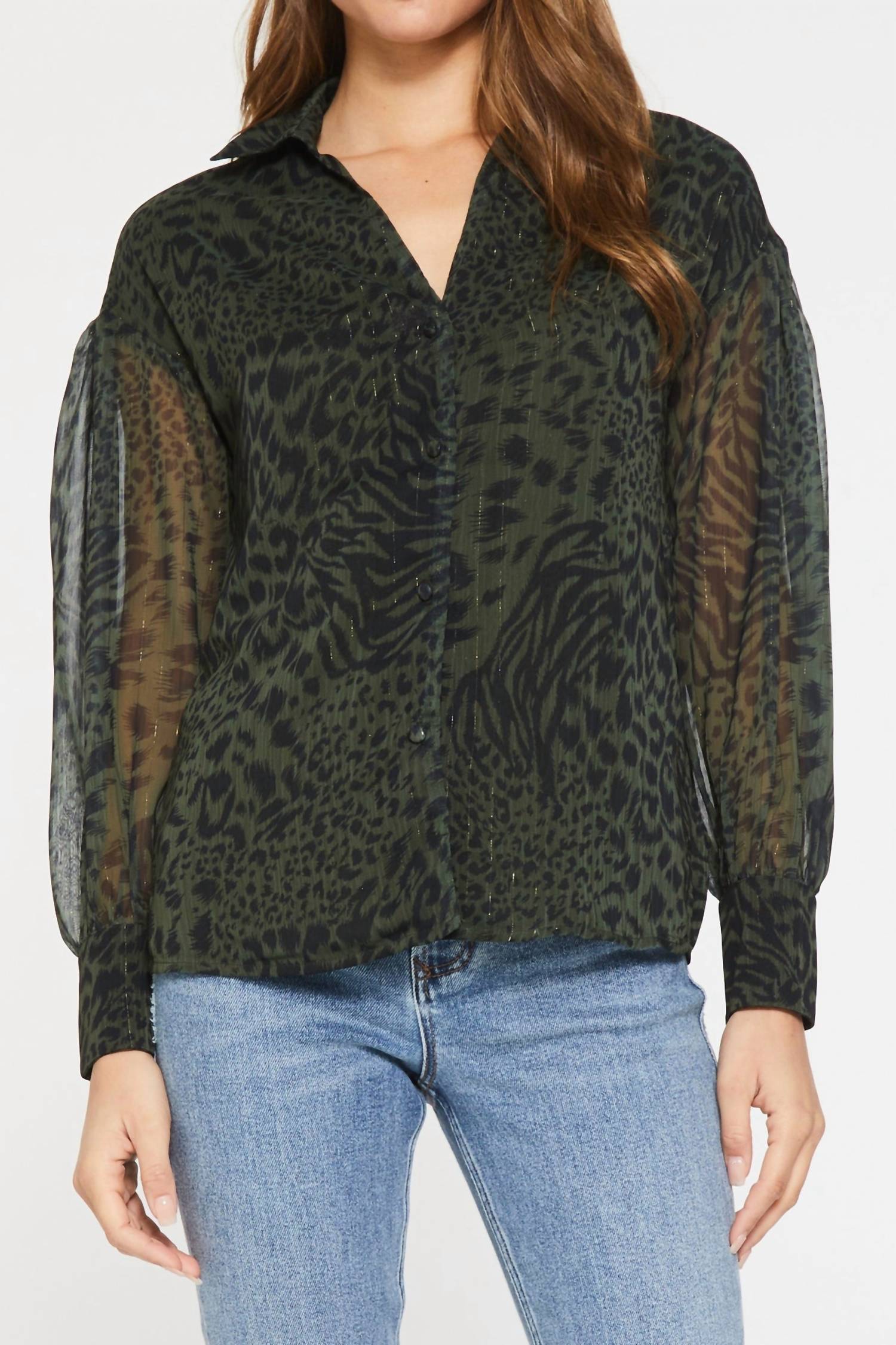 Блузка Brittany с длинным рукавом в полоску "Бенгальский тигр" Another Love, Bengal Tiger
Блузка Brittany с длинным рукавом в полоску "Бенгальский тигр" Another Love, Bengal Tiger