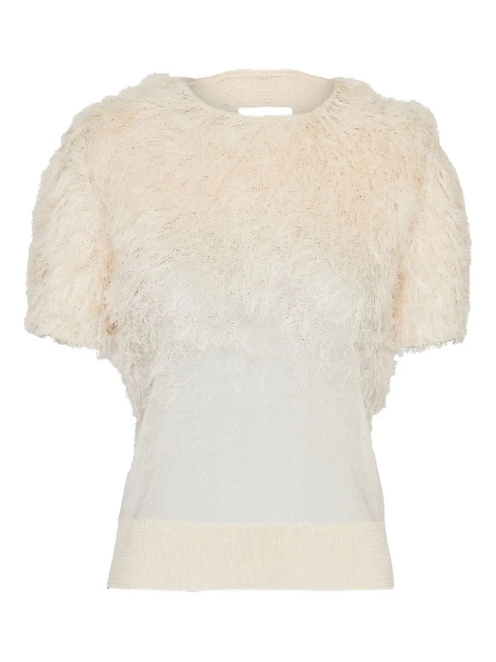 Пушистый топ с круглым вырезом MAISON MARGIELA, нейтральный
Пушистый топ с круглым вырезом MAISON MARGIELA, нейтральный