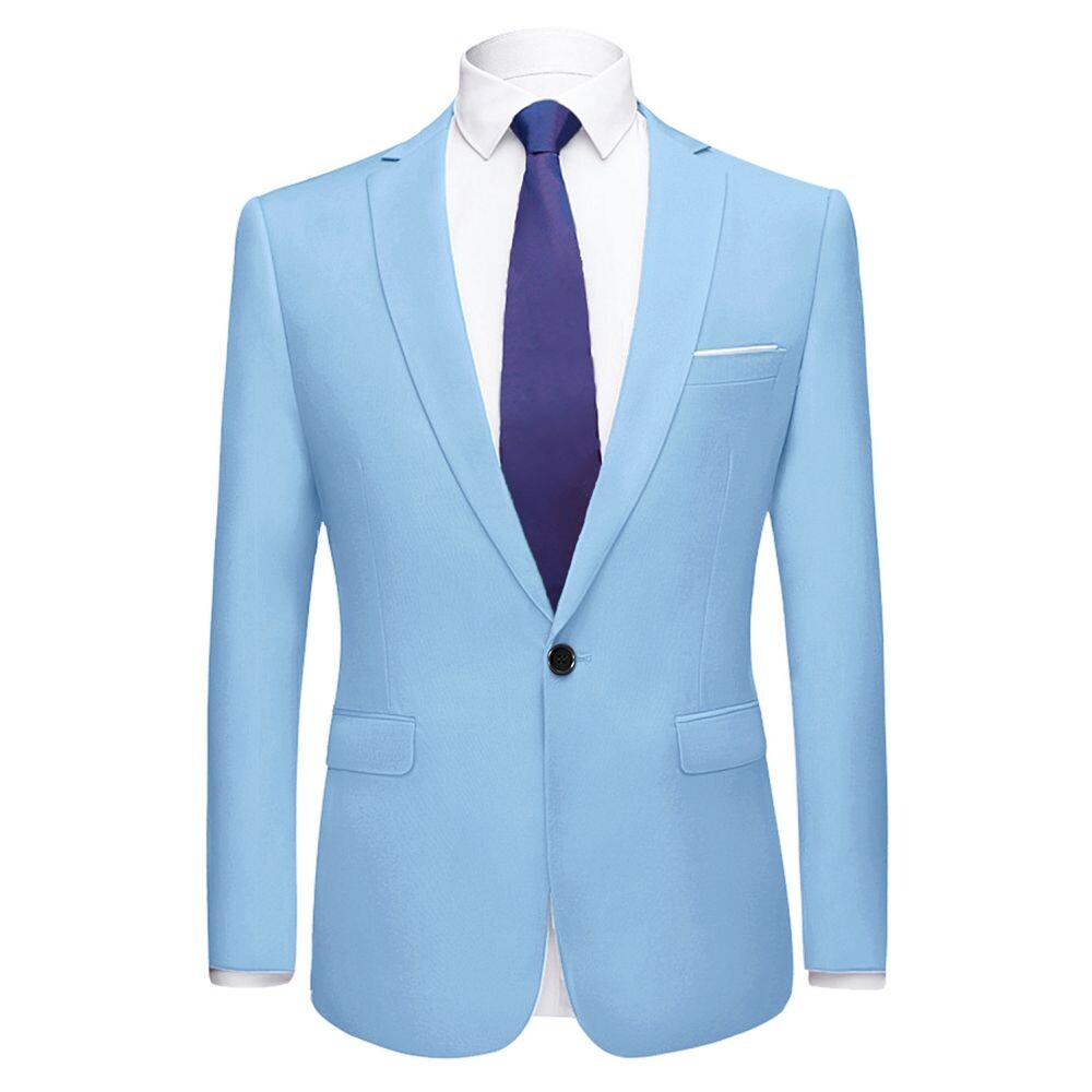 Мужское платье Slim Fit Blazer Однобортный костюм для выпускного на одной пуговице Спортивное пальто Lars Amadeus, цвет Light Blue
Мужское платье Slim Fit Blazer Однобортный костюм для выпускного на одной пуговице Спортивное пальто Lars Amadeus, цвет Light Blue